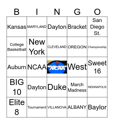 March Madness B-I-N-G-O Bingo Card