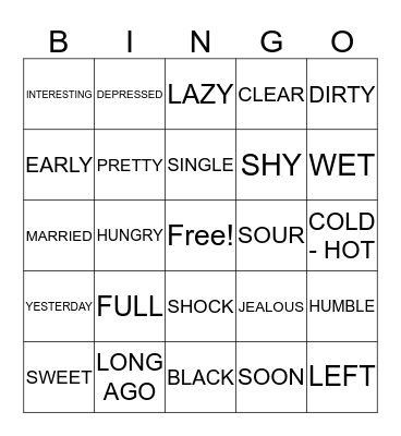 CF - SIGN LANGUAGE REVIEW  Bingo Card