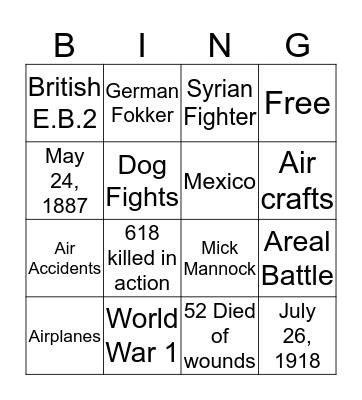 Dog fighting Bingo Card