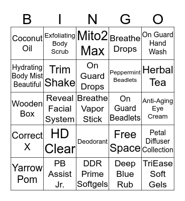 Week 4 -- Mix Bingo Card