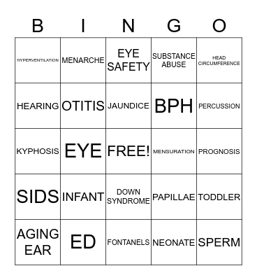 MEDICAL ASSISTANT Bingo Card