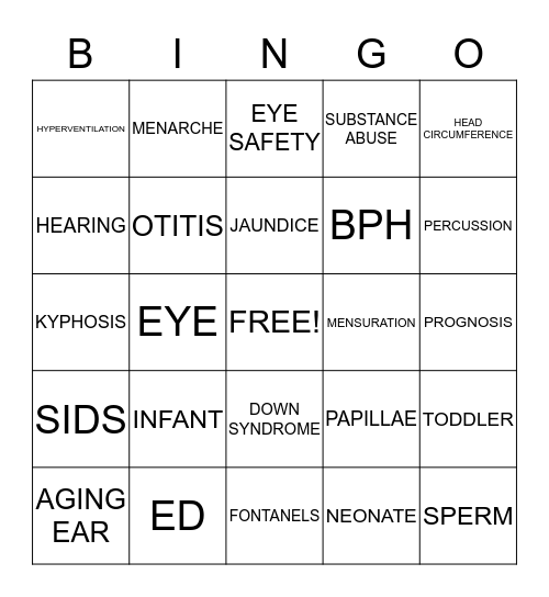 MEDICAL ASSISTANT Bingo Card