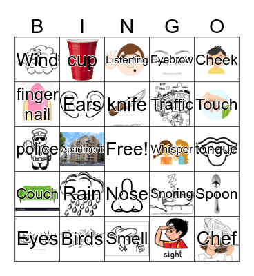 Vocabulary Bingo Card