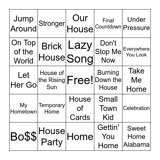 All About Homes & Realtor Feelings :P Bingo Card