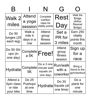 Office Health Bingo (Mar) Bingo Card