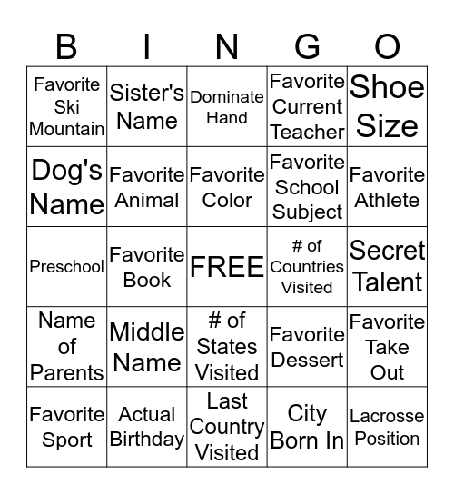 Boden Bingo Card