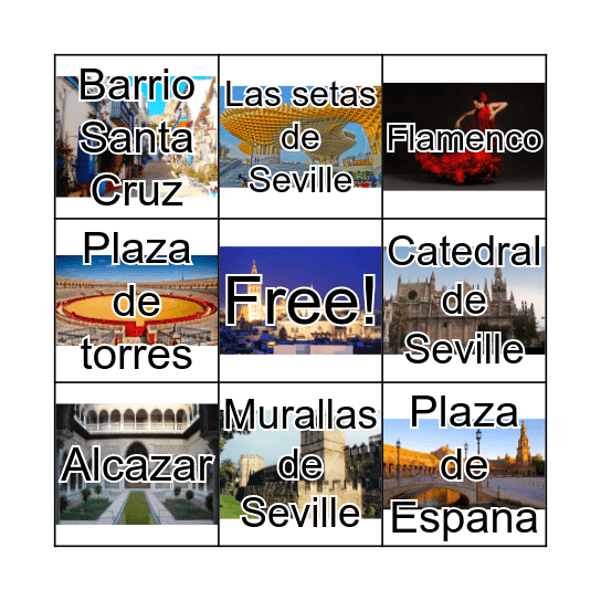 Seville Bingo Card