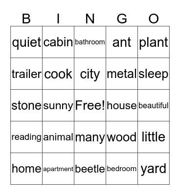 starter 3-unit 1-3 Bingo Card
