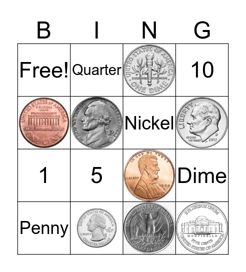 Coin Bingo Card