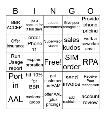 BERSCH BINGO  Bingo Card