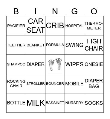 BABY Bingo Card