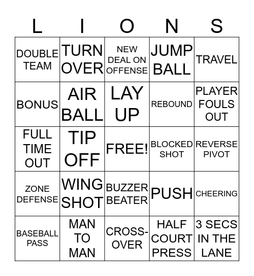 New Deal  Bingo Card