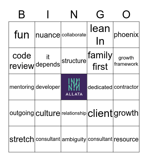 ALLATA BINGO! Bingo Card