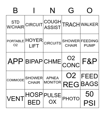 CHME  BINGO Card