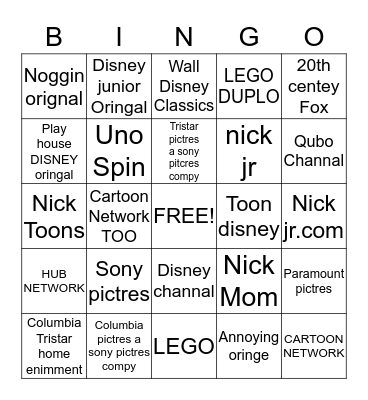logos Bingo Card