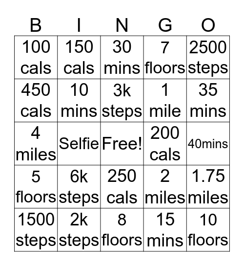 Weekend Bingo 2 Bingo Card