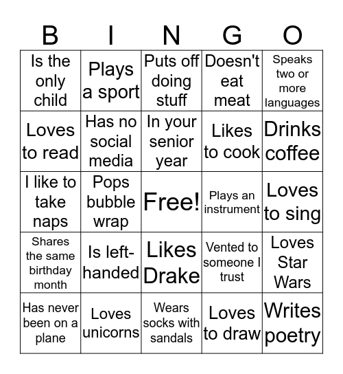 #BBBSISRAEL2020 Bingo Card