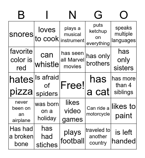 Bingo Card