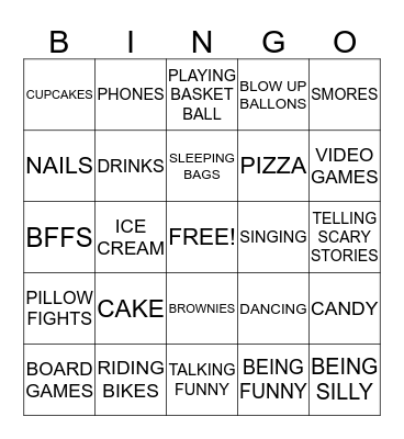 MADISONS 10TH BIRTHDAY BINGO Card