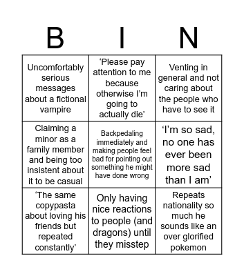 Kings Daily Bingo Card