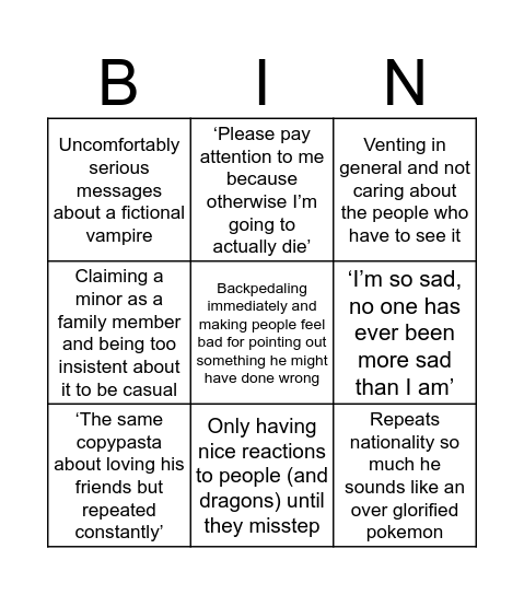 Kings Daily Bingo Card