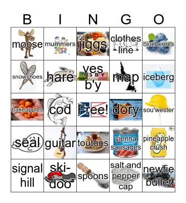 Newfoundland Bingo Card