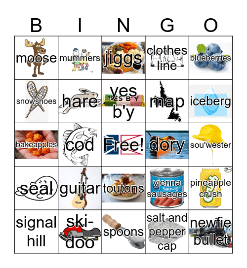 Newfoundland Bingo Card