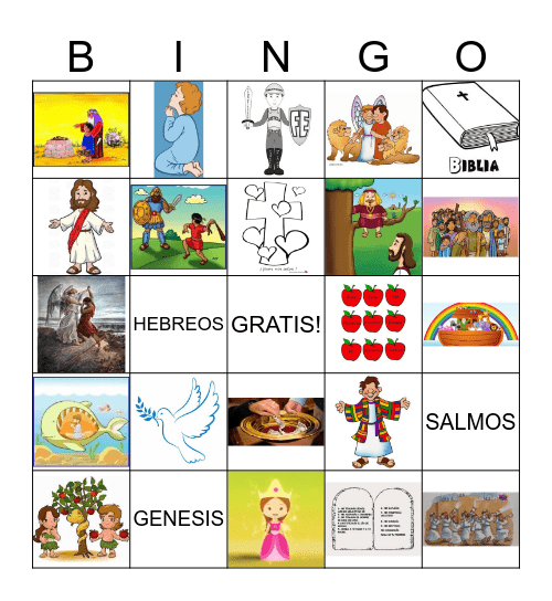 BINGO EDICION BIBLIA Bingo Card