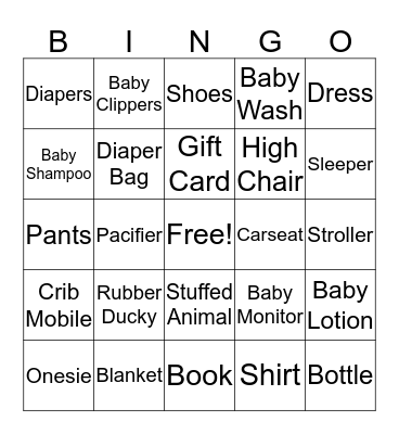 "Ellie" Bingo Card