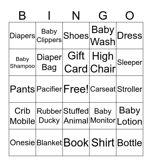 "Ellie" Bingo Card