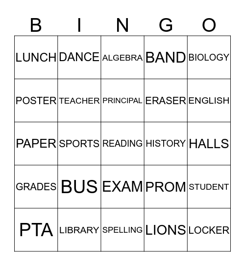 RAMER -DUNBAR REUNION Bingo Card