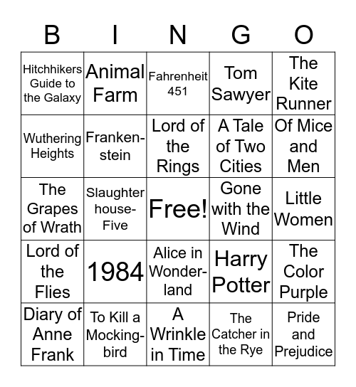 BOOK Bingo Card