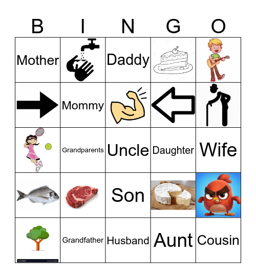Family Bingo Card
