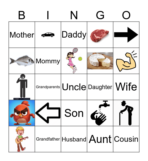 Family Bingo Card