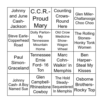 Total-Quiz.com Presents Radio Bingo: The Only Ten I See Bingo Card