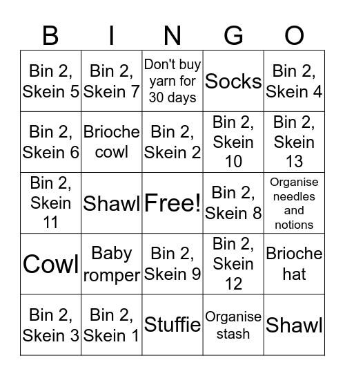 MrsJoyS Bingo #2 Bingo Card