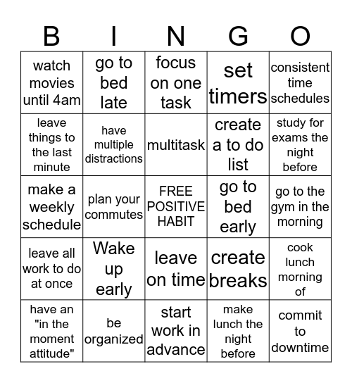 Keystone Bingo Card