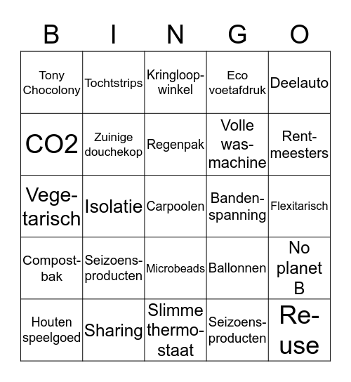 Be-time Bingo! Bingo Card