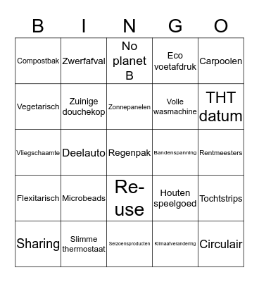 Be-time Bingo! Bingo Card