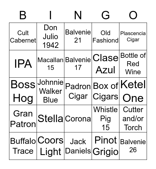 Torch Bingo Card