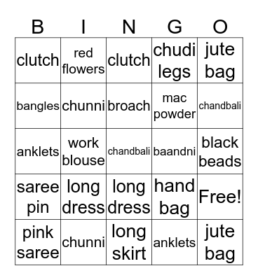 BEAUTIES AND BINGO... Bingo Card