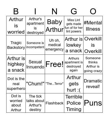 The Tick Bingo Card
