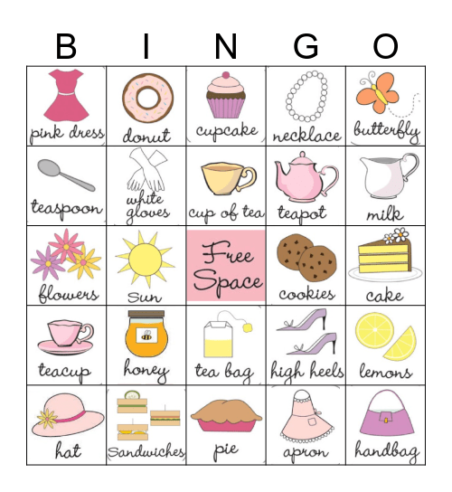 TEA PARTY Bingo Card
