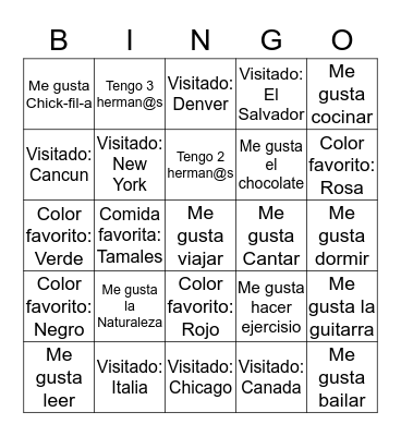 Bingo Kairos Bingo Card
