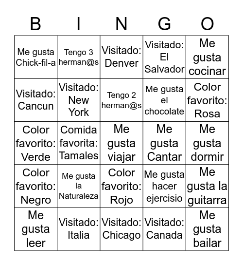Bingo Kairos Bingo Card