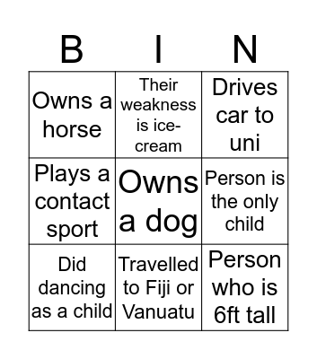 1008CCJ Bingo Card