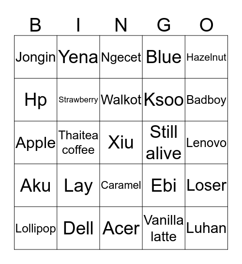 With Njew Bingo Card