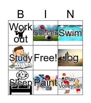 EF Pasedena Bingo Card