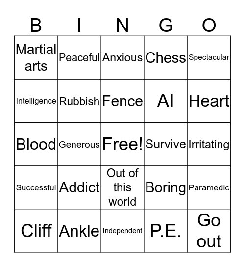 inter bingo Card