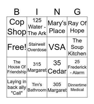 2 The Zoo Bingo Card